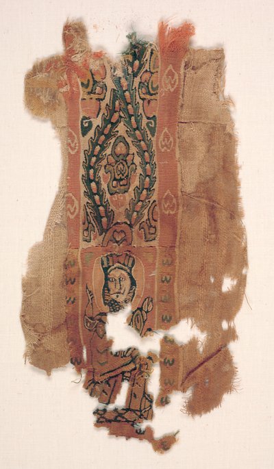 Tuniekornament met deel van een heilige, ca. 600s - 700s door Unbekannt
