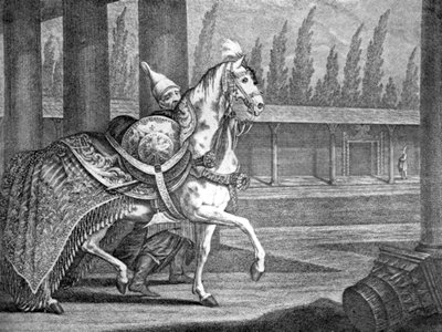 Arabisch paard van de Turkse sultan, 1722 1938 door Unbekannt