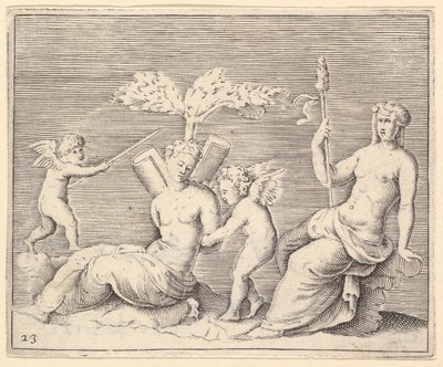 Twee vrouwen en twee cupido