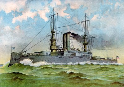 USS Alabama, Amerikaans slagschip, 1898 door Unbekannt
