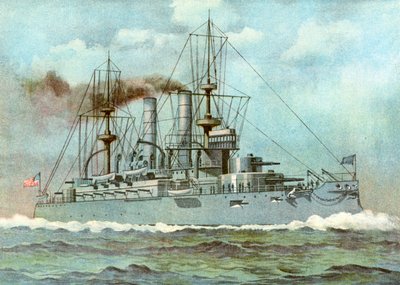USS Kearsarge, Amerikaans slagschip, 1898 door Unbekannt