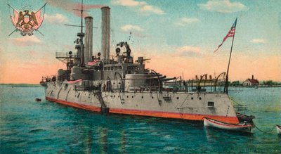 Amerikaans slagschip Iowa, ca. 1908 door Unbekannt
