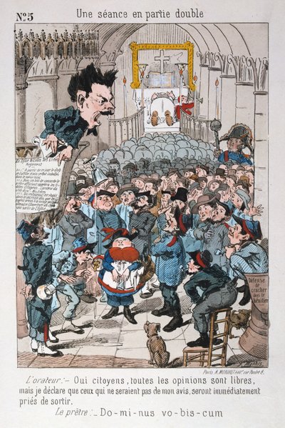 Une Séance en Partie Double, 1871 door Unbekannt