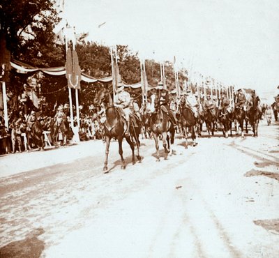 Overwinningsparade, Parijs, Frankrijk, ca. 1918-ca. 1919 door Unbekannt