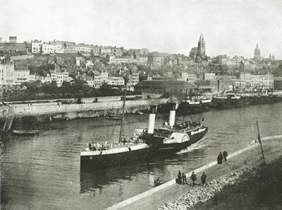 Uitzicht vanaf West Pier, Boulogne, Frankrijk, 1895 door Unbekannt