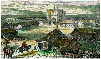 Uitzicht op Tiahuanaco, nabij het Titicacameer, Bolivia, ca. 1880 door Unbekannt