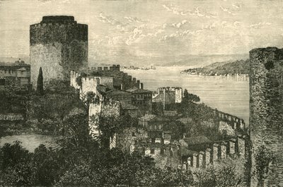 Uitzicht op de Bosporus: Het Kasteel van Europa door Unbekannt