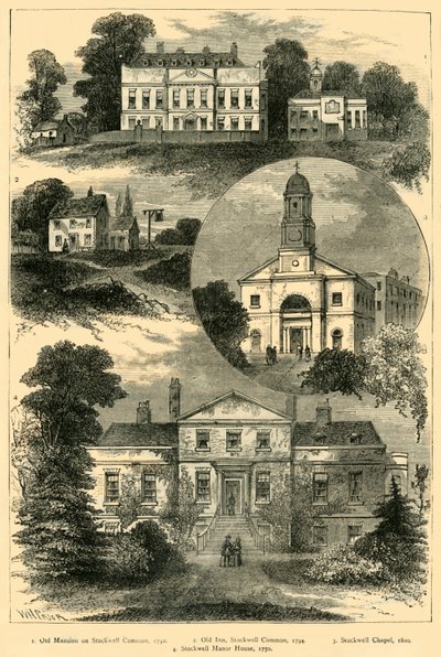 Gezichten in Oud Stockwell, ca. 1878 door Unbekannt