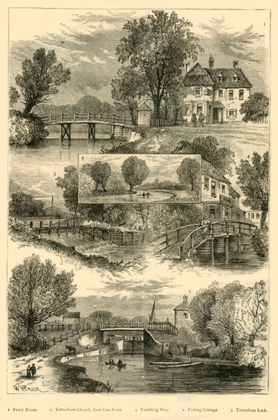 Uitzichten op de Rivier Lea, c1876 door Unbekannt