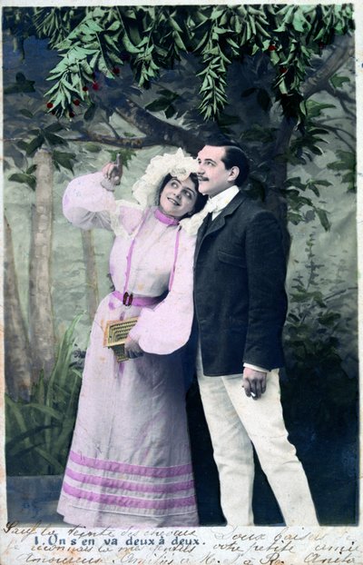 Vintage Franse ansichtkaart, ca. 1900 door Unbekannt