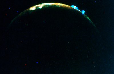 Vulkaanuitbarsting op Jupiters maan, Io, 1979 door Unbekannt