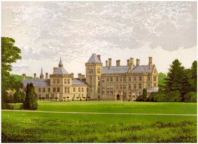Walton Hall, Warwickshire, huis van Baronet Mordaunt, ca. 1880 door Unbekannt