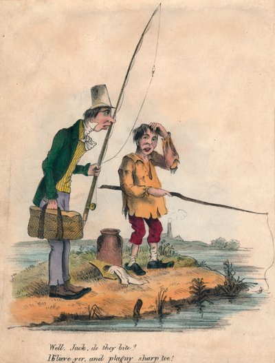 Wel, Jack bijten ze? Ik geloof van wel, en behoorlijk scherp ook!, begin 19e eeuw door Unbekannt