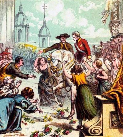 Wellington in Madrid, 1812 c1850s door Unbekannt