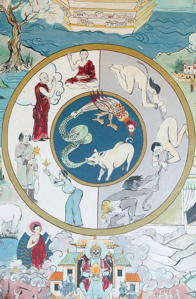 Wiel van Samsara. Tempel van de Duizend Boeddha