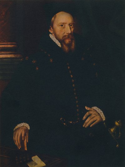 William Cecil, Lord Burghley, midden 16e eeuw, 1941 door Unbekannt