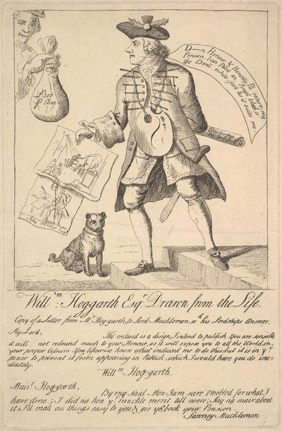 William Hogarth Esq. Getekend uit het leven door Unbekannt