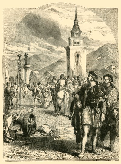 Willem Tell op de Markt van Altdorf, 1890 door Unbekannt