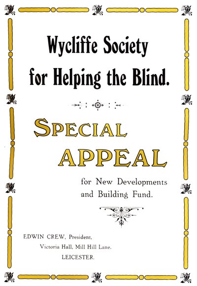 Wycliffe Society for Helping the Blind, 1919 door Unbekannt