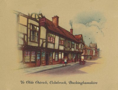 Ye Olde Ostrich Colnbrook, Buckinghamshire, 1939 door Unbekannt