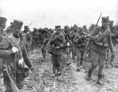 Jonge Servische rekruten, 1914 door Unbekannt
