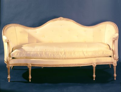 Adam stijl canapé, ca.1780 (verguld hout) door Unbekannt Unbekannt