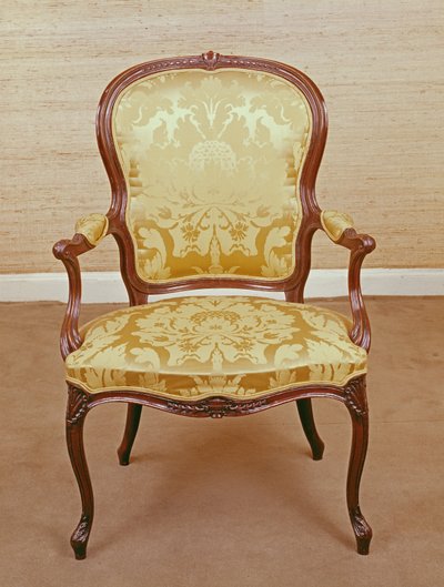 Fauteuil, ontworpen door Hepplewhite, ca.1770 door Unbekannt Unbekannt