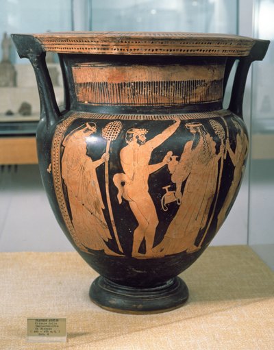 Zwartfigurige krater, door de Schilder van de Centauren, ca. 480-470 v.Chr. door Unbekannt Unbekannt