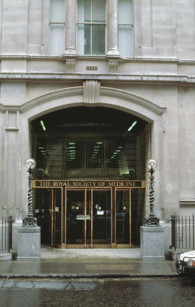 Exterieur van de Royal Society of Medicine, Wimpole St, Londen W1 door Unbekannt Unbekannt