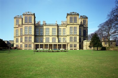 Hardwick Hall, Exterieur, gebouwd 1590-97, Derbyshire, VK door Unbekannt Unbekannt
