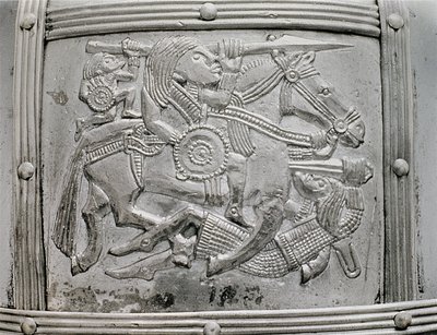 Helmfragment, van de Sutton Hoo Schat, 7e eeuw na Christus door Unbekannt Unbekannt
