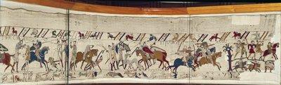 Koning Harold wordt gedood en de Engelsen vluchten, Tapijt van Bayeux door Unbekannt Unbekannt