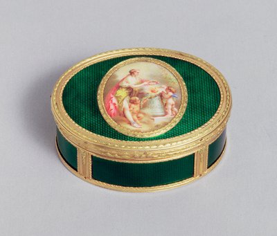 Louis XVI gouden en geëmailleerde snuifdoos, door Pierre-Francois Drais, Parijs, 1774 door Unbekannt Unbekannt
