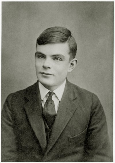 Portret van Alan Mathison Turing door Unbekannt Unbekannt