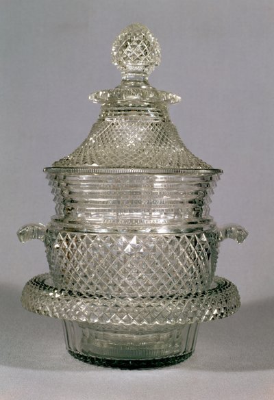 Wijnkoeler, ca. 1815-20 (geslepen glas) door Unbekannt Unbekannt