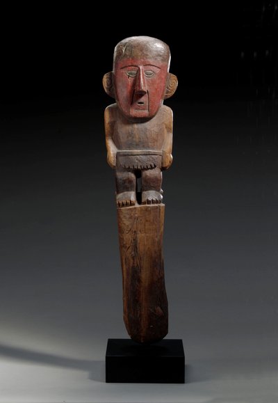 Een Chimu houten figuurmarkering, c.1100-1400 door Unbekannt
