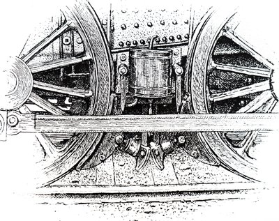 Een locomotiefrem door Unbekannt