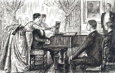 Een muzikale avond thuis door Unbekannter Künstler