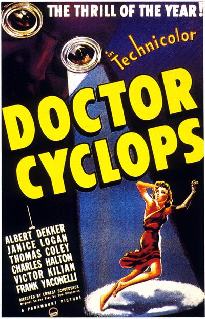 Affiche van de film Dr. Cyclops van Ernest Schoedsack met Albert Dekker 1940 door Unbekannt