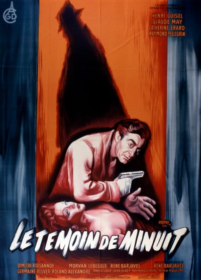 Affiche van de film Le témoin de minuit 1953 door Unbekannt