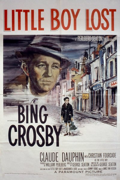 Affiche van de film Little Boy Lost met Bing Crosby en Claude Dauphin 1953 door Unbekannt