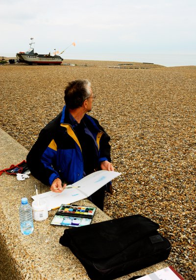 Strand van Aldeburgh door Unbekannt