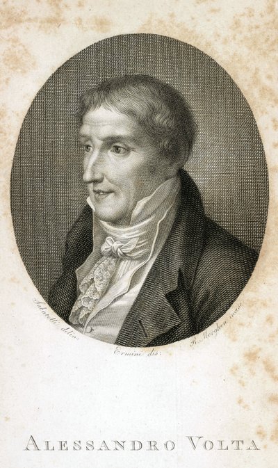 Alessandro Volta (graaf Alessandro Giuseppe Anastasio Volta) door Unbekannt