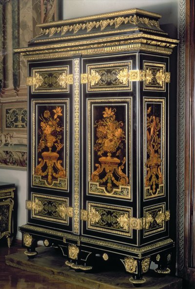 Kast, met marqueterie decoratie, door Andre Charles Boulle (1642-1732), Parijs, eind 17e eeuw door Unbekannt