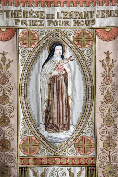 Banner: "St. Therese van het Kind Jezus, bid voor ons", Honfleur, Frankrijk door Unbekannt