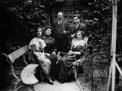 Bourgeois familie voor 1914 door Unbekannter Künstler