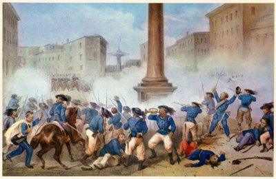 Gevecht om de straten van Perugia door Unbekannter Künstler