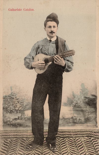 Catalaanse gitarist, ca. 1910 door Unbekannter Künstler