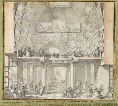 Charles de Wailly - Salon van Parijs, 1789 lpdp 82552-1 door Unbekannter Künstler