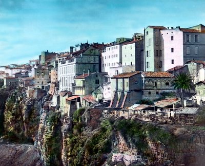 Constantine is de derde grootste stad van Algerije na Algiers en Oran, c.1920s door Unbekannter Künstler